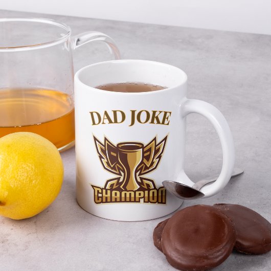 Mug Trophée du champion de plaisanterie papa amusant