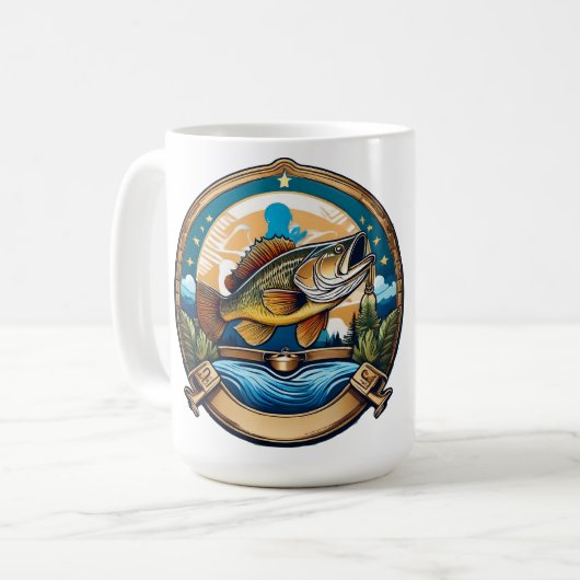 Mug Trophy Bass Leaping For Dinner (Devant gauche)