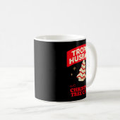Mug Trophy Retro Husband Fueled By Christmas Tree Cake (Devant droit)