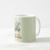 Mug Tropical Aloha Pineapple with Sunglasses (Devant droit)