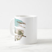 Mug Tropical Beach Brush Strokes (Devant gauche)