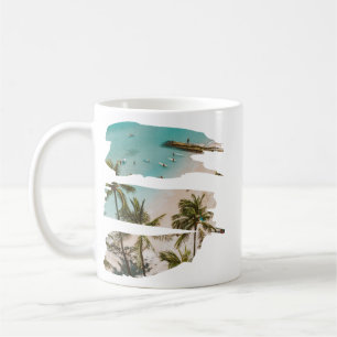 Mug Tropical Beach Brush Strokes