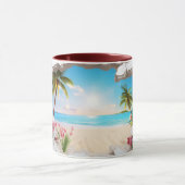 Mug Tropical Beach Palm Tree Café Pittoresque ☕ (Centre)