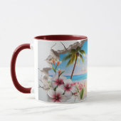 Mug Tropical Beach Palm Tree Café Pittoresque ☕ (Gauche)