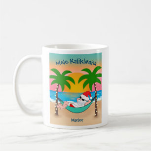 Mug Tropical Beach Santa Mele Kalikimaka Noël