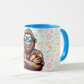 Mug Tropical/beach yeti/bigfoot (Devant droit)