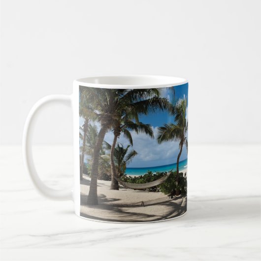 Mug Tropical Beaches | Anguilla Beach, Palm Tree (Gauche)