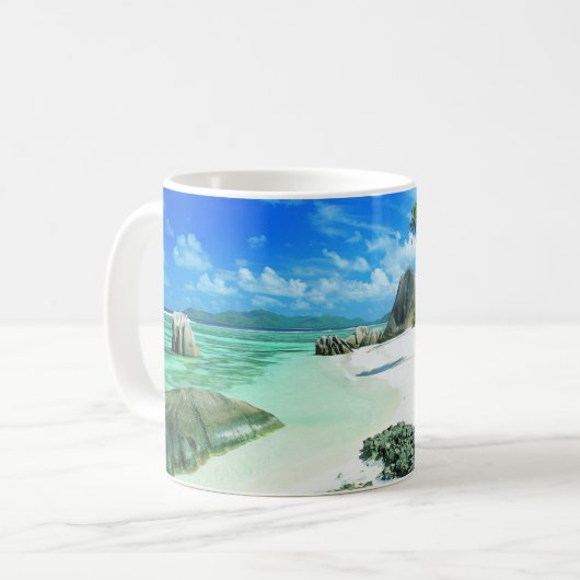 Mug Tropical Beaches | La Digue Island (Devant gauche)