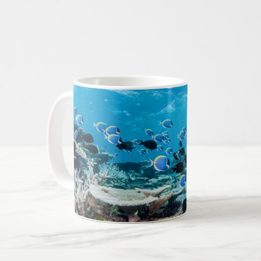 Mug Tropical Beaches | Sturgeon Amongst Coral (Devant gauche)