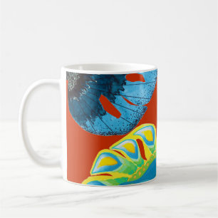 Mug Tropical Chic : Motif feutré sans joint.