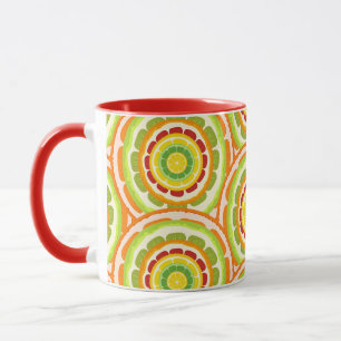 Mug Tropical coloré Citrus SUMMER Orange lemon Slice