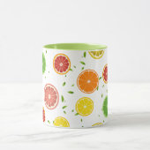Mug Tropical coloré Citrus SUMMER Orange lemon Slice (Centre)