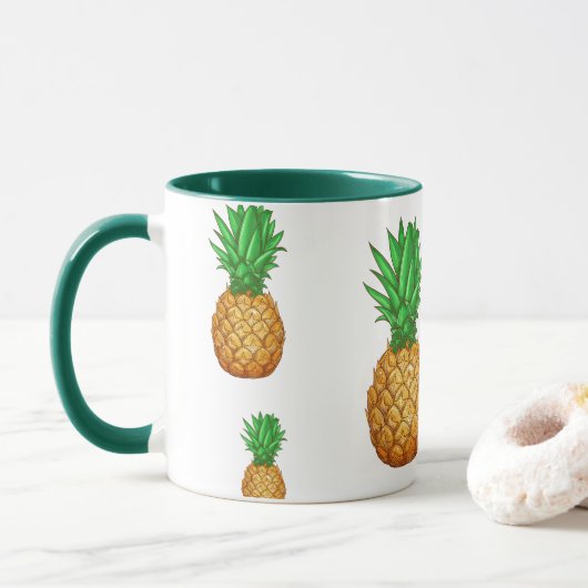 Mug TROPICAL ÉTÉ Aiguille FRUITS Motif de tranche (Avec donut)