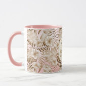 Mug Tropical Feuille Cream Blush Gold Parties scintill (Gauche)