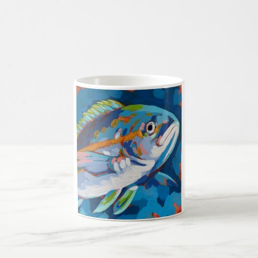 Mug Tropical Fish Painting - Beach Home Decor (Centre)