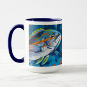 Mug Tropical Fish Painting - Beach Home Decor (Gauche)