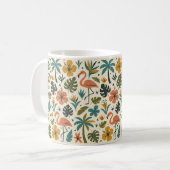 Mug Tropical Flamingo and Palm Tree Pattern (Devant gauche)