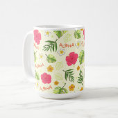 Mug Tropical Fleur d'Hibiscus Hawaïen (Devant gauche)