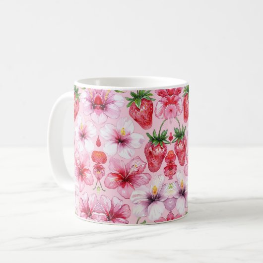 Mug Tropical Floral (Devant gauche)