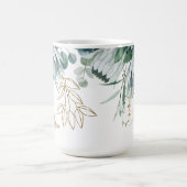 Mug Tropical floral Bouchon de nom personnalisé (Centre)