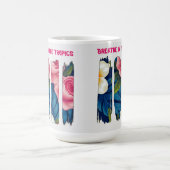 Mug Tropical Floral Brush effect (Centre)