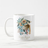 Mug Tropical Floral Graduation Casquette et Tassel Par (Gauche)