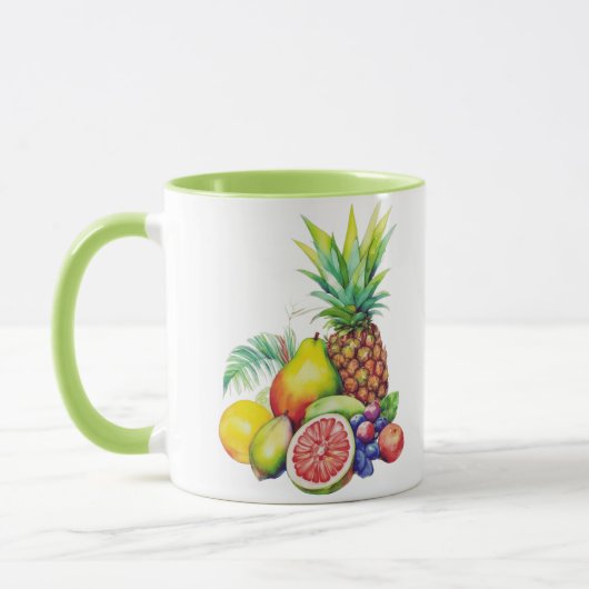 Mug Tropical Fruit Collage (Gauche)