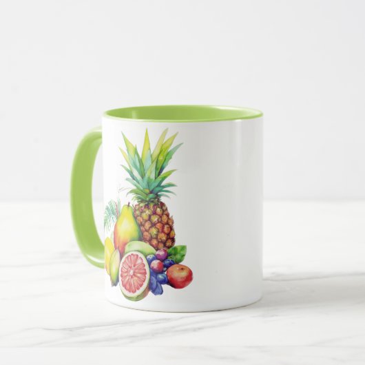 Mug Tropical Fruit Collage (Devant gauche)
