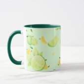 Mug Tropical Green Citrus SUMMER Orange lemon Slice (Gauche)