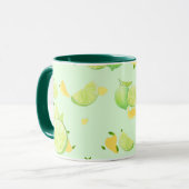 Mug Tropical Green Citrus SUMMER Orange lemon Slice (Devant gauche)
