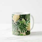 Mug Tropical/hawaïen/feuille (Devant droit)