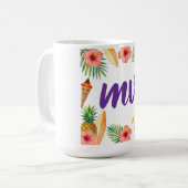 Mug Tropical Hibiscus Frame Aloha Vibes (Devant gauche)