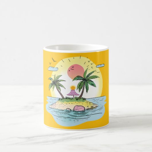 Mug Tropical Island Sunset Drinkware (Centre)