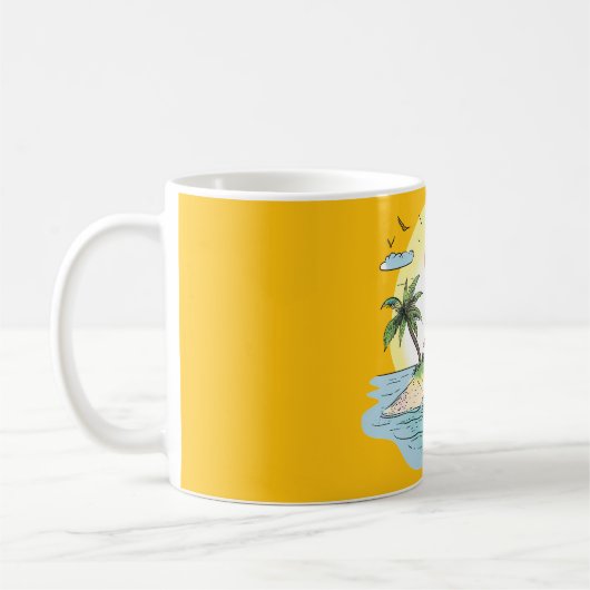 Mug Tropical Island Sunset Drinkware (Gauche)