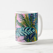 Mug Tropical Jungle Art Print – Vibrant Botanical (Devant droit)