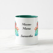 Mug Tropical Macaw Exotic Parrot Personnalisé (Centre)