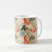 Mug Tropical Orange Anthurium Jungle Florale (Devant droit)