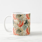 Mug Tropical Orange Anthurium Jungle Florale (Gauche)