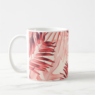 Mug Tropical Palm Feuille, Hawaiian Stylish Motif.