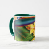 Mug Tropical Paradise Plumeria Chasseur à deux tons Mu (Devant gauche)