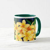 Mug Tropical Paradise Plumeria Chasseur à deux tons Mu (Devant droit)