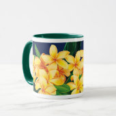 Mug Tropical Paradise Plumeria Chasseur à deux tons Mu (Devant gauche)
