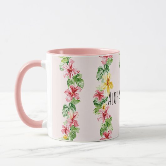 Mug Tropical Pineapple Sunglasses Flowers (Gauche)