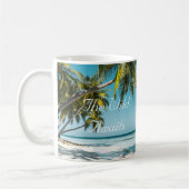 Mug Tropical sand beach ocean personalized adventure  (Gauche)