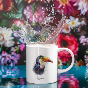 Mug Tropical Splendor Toucan, personnalisé