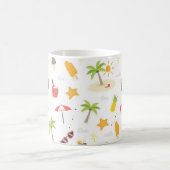 Mug Tropical Summer Beach Vacances Motif Design (Centre)