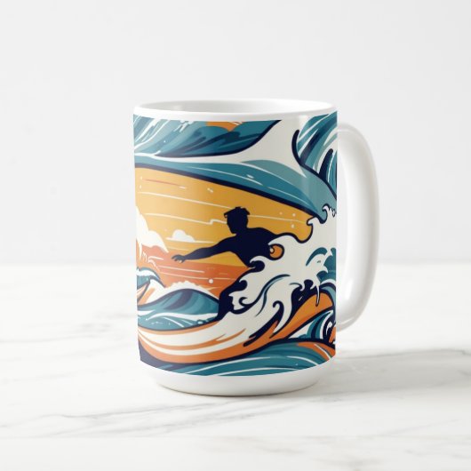 Mug Tropical Surfer (Devant droit)