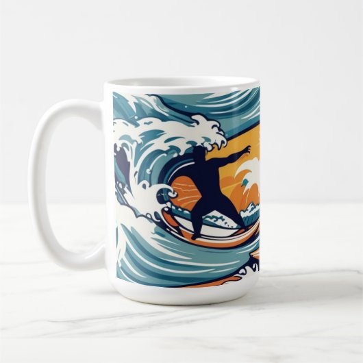 Mug Tropical Surfer (Gauche)