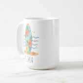 Mug Tropical Surfer – Rêves d'Hibiscus (Devant gauche)