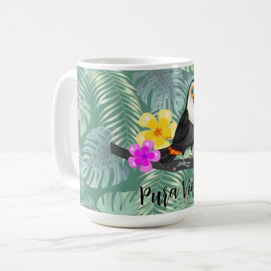 Mug Tropical Toucan Pura Vida (Devant gauche)